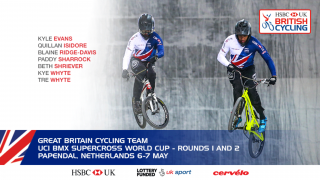 Great Britain Cycling Team for UCI BMX Supercross World Cup, Papendal