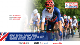 Great Britain Cycling Team for the UCI Para-cycling Road World Cup Ostend