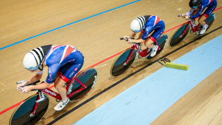 Man down, the women's team pursuit competed with just three riders in Anadia