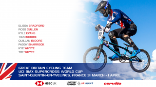 Great Britain Cycling Team for the UCI BMX Supercross World Cup in Saint-Quentin-en-Yvelines