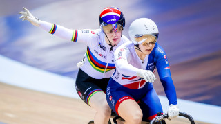 Great Britain Cycling Team's Sophie Thornhill and Helen Scott