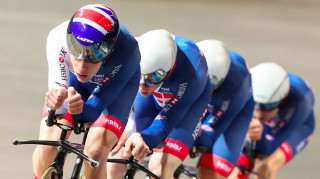 Charlie Tanfield and Ethan Hayter (pictured with Ed Clancy and Kian Emadi) to join the Great Britain Cycling Team Podium Programme