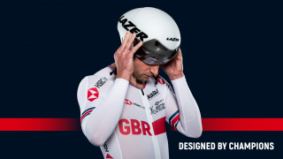Jason Kenny wearing the new-look 2018 Great Britain Cycling Team kit made in conjunction with Kalas.