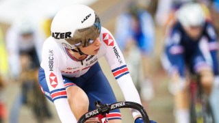 Laura Kenny at the Track World Cup in Canada, on her way to winning the Omnium.