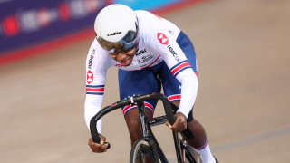 Kadeena Cox at the 2018 London Tissot UCI Track Cycling World Cup.