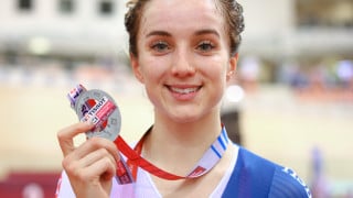 Elinor Barker wins silver in the women's omnium in Minsk