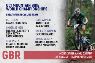 Great Britain Mountain Bike team for the UCI Mountain Bike World Championships 2019.