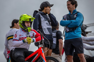 Beth Shriever at the 2020 UCI BMX SX World Cup in Bathurst, Australia.