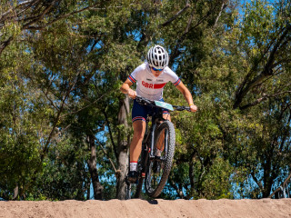 Anna McGorum riding at the 2018 Youth Olympic Games in Buenos Aires, Argentina.