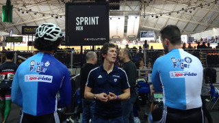 Tilly and Josh joined the riders on the night for some last minute tips on preparation, while Charlie ensured that the riders ate, rested and warmed up in good time to race the three events.