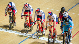 Great Britain Cycling Team in Lazer Helmets
