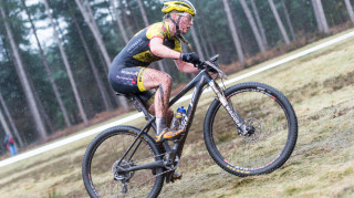 Alice Barnes starts round two of the British Cycling MTB Cross-Country Series.