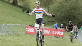 Grant Ferguson prepares for round one of the 2015 UCI Mountain Bike World Cup Cross-Country