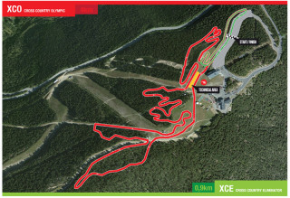 2015 UCI Mountain Bike World Championships - Cross-country course map