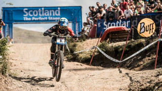 Danny Hart took third as South African Greg Minnaar won ahead of defending world cup champion Aaron Gwin.