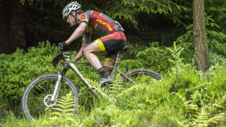 David Fletcher racing at the HSBC UK | National Cross Country Series.