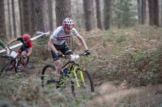 HSBC UK | National Cross Country Series (MTB), Round 1. Grant Ferguson riding to second place.