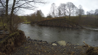 Coast to coast bridge swept aside by Storm Desmond flooding