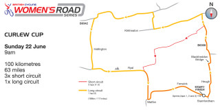 2014 Curlew Cup road map - Click to view full size map