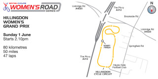 Hillingdon Grand Prix map