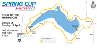 2014 Tour of the Reservoir Stage 2 Map