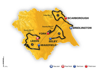 2015 Tour de Yorkshire route