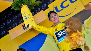 Chris Froome in the yellow jersey at the Tour de France