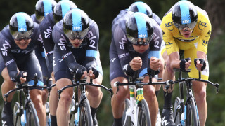 Chris Froome remained in the yellow jersey heading into the first rest day as Team Sky finished behind stage winners BMC Racing by just one second in the team time trial.