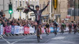 Ian Bibby wins the 2015 British Cycling National Circuit Race Championships men's title