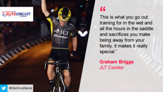 Graham Briggs reaction to his win at the Chepstow Grand Prix