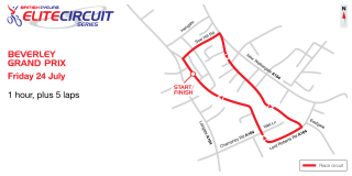 2015 British Cycling Elite Circuit Series - Beverley Grand Prix - Course Map