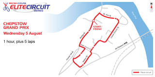2015 British Cycling Elite Circuit Series - Chepstow Grand Prix course map