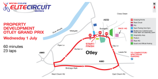 The course map for the 2015 Otley Grand Prix