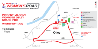 The course for the Pinsent Mason Womenâ€™s Otley Grand Prix