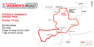 Course map for the 2015 Ryedale Women's Grand Prix