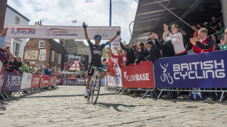 Team Sky's Peter Kennaugh won the men's road race in 2015.