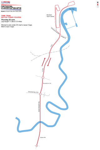 2016 British Cycling National Road Championships time trial course