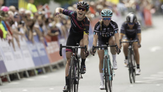 Hannah Barnes was crowned British road champion in Stockton-on-Tees