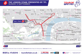 Stage eight route map