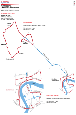 2016 British Cycling National Road Championships road race course