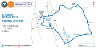 2016 Chorley Grand Prix course map