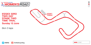 2016 Essex Giro Two-Day stage two map