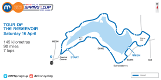 2016 Motorpoint Spring Cup Tour of the Reservoir stage one map
