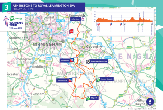 Atherstone to Royal Leamington Spa - Stage three of the 2017 OVO Energy Women's Tour