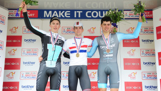 U23 Men's Podium for the time trials at the 2017 HSBC UK National Road Championships.