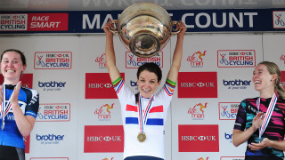 Lizzie Deignan winning the HSBC UK National Road Championships 2017.