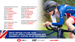 GBCT team for the 2018 UCI Road World Championships.