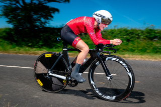 Megan Barker at the 2018 HSBC UK | National Road Championships time trial in Stamfordham.