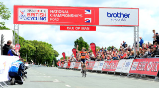 Lizzie Deignan (nee Armitstead) winning the HSBC UK National Road Championships in Isle of Man 2017.