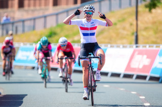 Jess Roberts winning the 2018 Stockton GP.